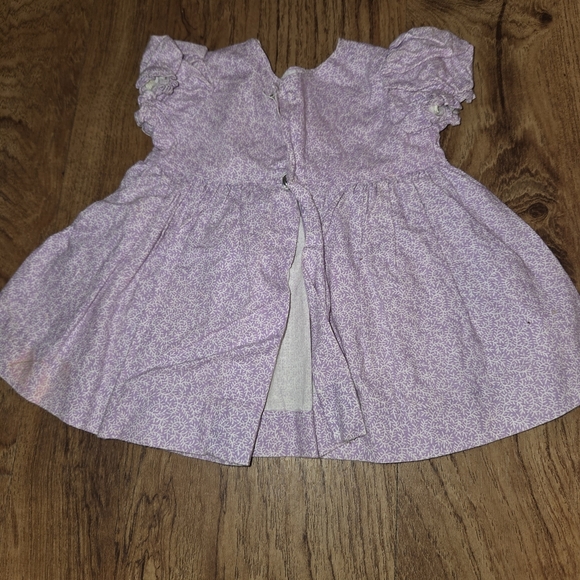 Vintage Handmade Chatty Cathy Doll Dress Purple Heart - Picture 5 of 7